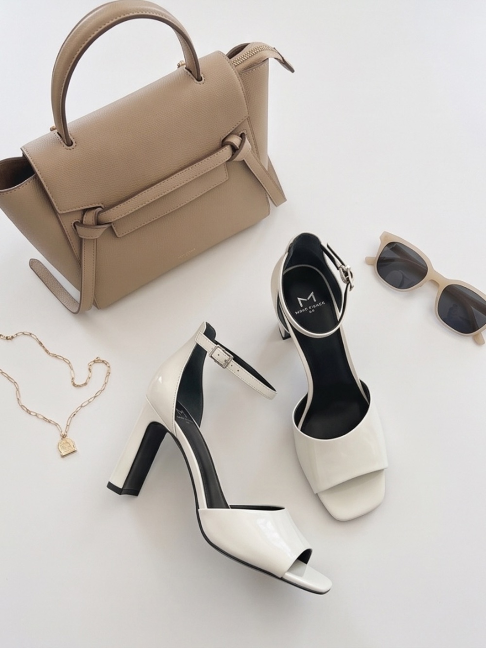 White Marc Fisher Heels